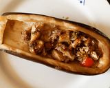 Foto del paso 5 de la receta: Berenjena rellena al vapor