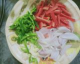 A picture of step 2 of Desi Chicken chowmein.