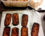 A picture of step 5 of fabulous facon (fake bacon for sandwiches and snacks).