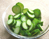 A picture of step 1 of Pickled Cucumbers (Quick-Prep Microwave Version).