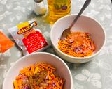 A picture of step 2 of Balti mix chat.