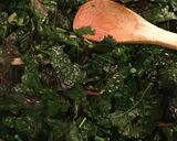 A picture of step 3 of Chard & Kale With Bonito Flakes.