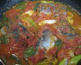 A picture of step 6 of Italian Style with Tomatoes Mackerel Simmered In Tomato and Miso.