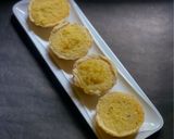 A picture of step 9 of Hongkong style Coconut Tart with Lemon zest.