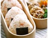 A picture of step 2 of Salmon Mayo Rice Ball For Obento, Sesame Oil Is The Key!.