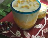 A picture of step 1 of Mango sago pudding.