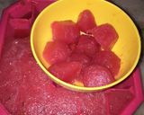 A picture of step 1 of Watermelon candy.