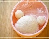 A picture of step 1 of Jewelpet Labra Character Bento.