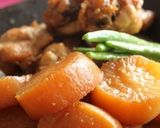 A picture of step 6 of Rich Simmered Chicken Wing Drumettes, Daikon Radish and Eggs.