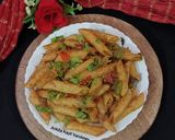 A picture of step 4 of Masala Pasta.