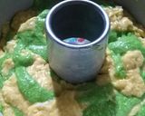 Foto langkah ke 4 dari resep Cake Marmer Keju Pandan.