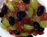 A picture of step 2 of Pomegranate And Grape Jello Salad With Smoked Salmon.