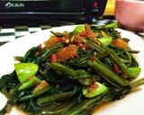 Foto langkah ke 4 dari resep Tumis kangkung belacan pete.