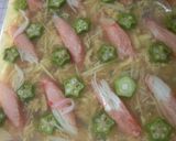 A picture of step 9 of For the Tanabata Star Festival Jellied Imitation Crab and Okra.