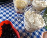 Foto del paso 2 de la receta: Postre de bizcocho, crema y arándanos frescos