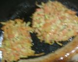 A picture of step 4 of Vegie mix spider fritters.