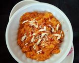 A picture of step 5 of Pressure cooker gajar halwa recipe Instant carrot halwa.