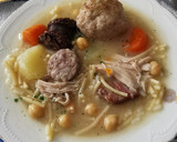 Foto del paso 7 de la receta: Escudella barrejada de Arroz y Fideos amb carn d,olla