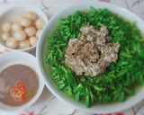 Hình bước làm 6 của món Canh HOA THIÊN LÝ nấu cua đồng