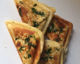 A picture of step 6 of Garlic bread with garlic mayo corn.