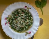 A picture of step 7 of Spinach & Rice Soup.