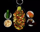 A picture of step 3 of Singhara Salad.