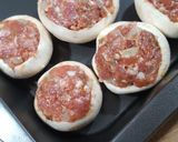 #swieta Pieczarki nadziewane krok przepisu 2 zdjęcie