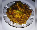 A picture of step 8 of Spicy daal karela.