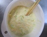 A picture of step 2 of Satoimo Taro Root Okonomiyaki.