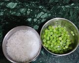 A picture of step 1 of Green Peas, Sabudana Balls (no,onion garlic).