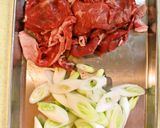 A picture of step 1 of Delicious Beef Udon.