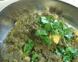 A picture of step 14 of 'Saag Paneer' Indian Spinach Curry.