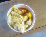 A picture of step 3 of Rosted plantain and stew.