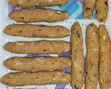 A picture of step 7 of Potato Seekh Kabab.