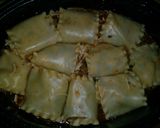 A picture of step 8 of Turkey pasta rolls.