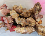 Foto del paso 1 de la receta: Pastel de carne y patata con sobras de la barbacoa