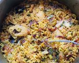 A picture of step 8 of Chicken Biryani.