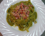 Foto del paso 5 de la receta: Nidos con salsa de espárragos