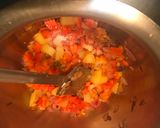 A picture of step 5 of Turkish lentil soup.