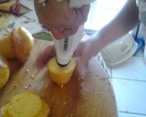 A picture of step 7 of Lemon filled butterfly cupcake.