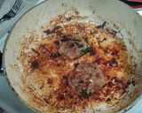 A picture of step 3 of Lamb burgers/ meat balls.