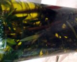 A picture of step 1 of rosemary infused oil.