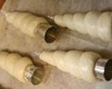 A picture of step 5 of Cornets From a Bread Machine With Lots of Egg Salad Filling.