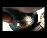 A picture of step 1 of White boondi with lobia flour.