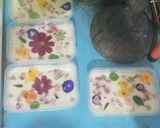 Foto langkah ke 5 dari resep Puding edible flower (edible flower milky puding).