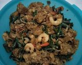 Foto langkah ke 4 dari resep Tumis katatedang (kacang panjang tahu tempe udang).