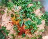 A picture of step 3 of Masoor Dal Pakoda.