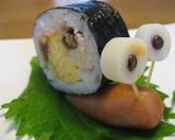 A picture of step 6 of A Gathering of Snails Using Futomaki Sushi Rolls!.