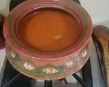 A picture of step 3 of Mutton nehari in clay pot.