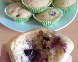 A picture of step 7 of Vickys Blueberry Cupcakes, GF DF EF SF NF.